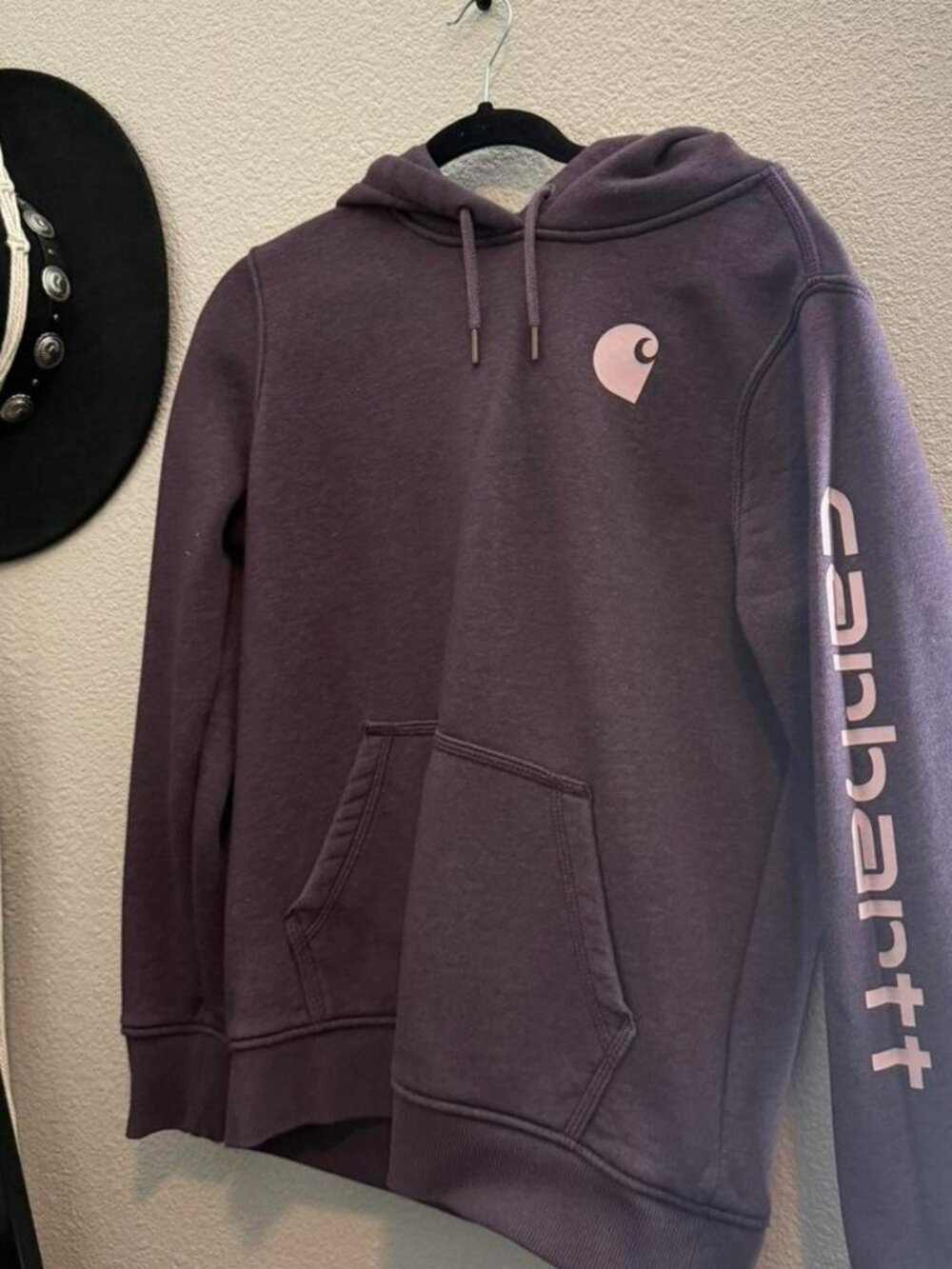 Carhartt Womens relaxed fit purple and lilac hoodie
